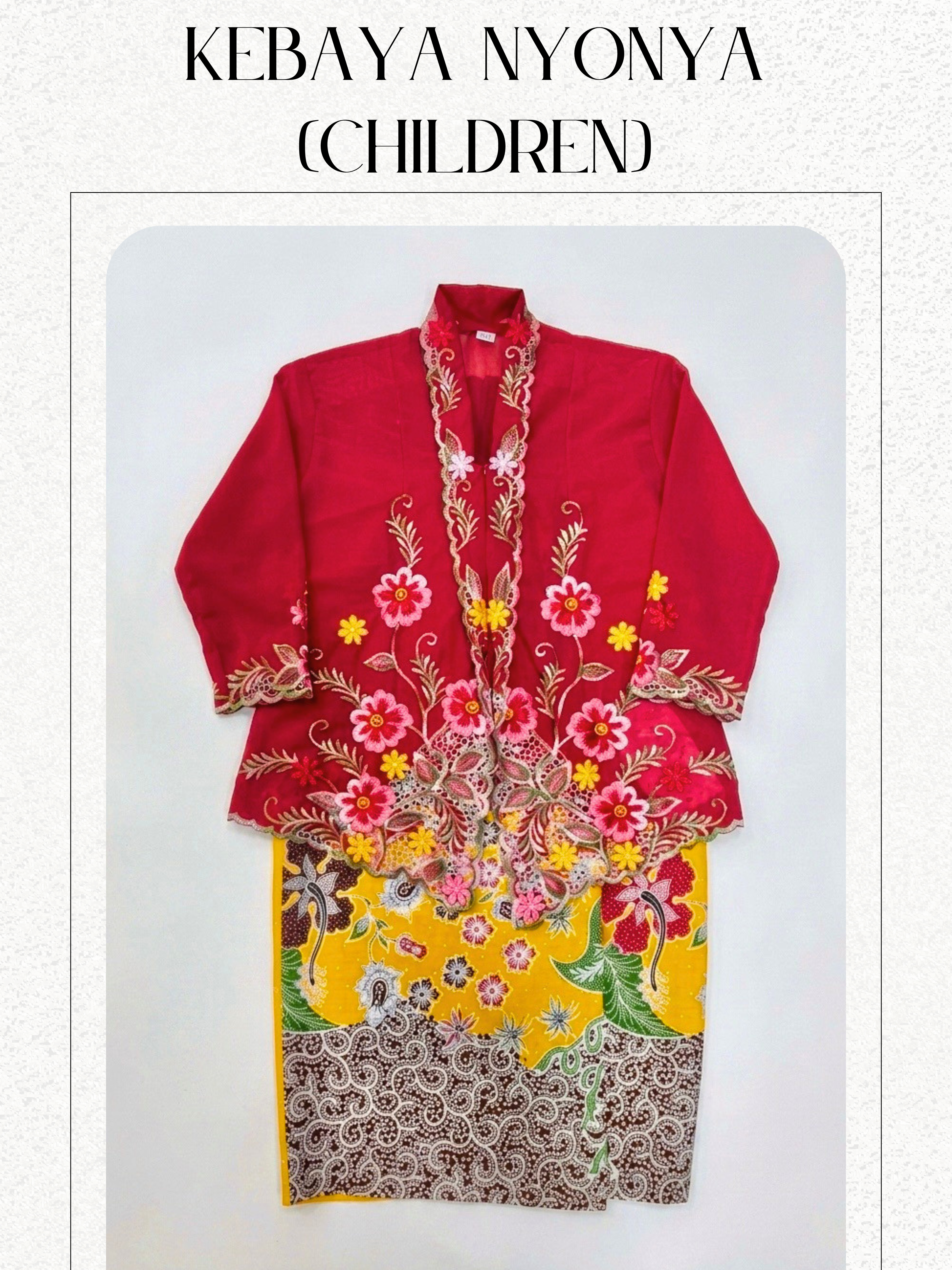 Kebaya Nyonya (Children)